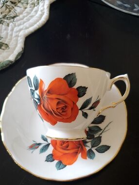 Royal Vale Cup Saucer Red Rose